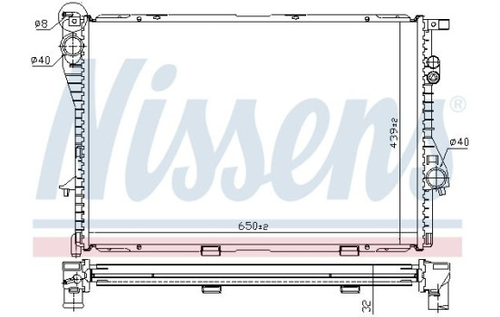 Radiator, engine cooling 60603A Nissens, Image 7