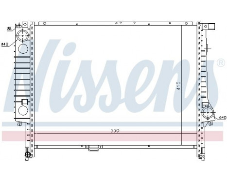 Radiator, engine cooling 60605 Nissens, Image 5