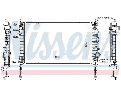 Radiator, engine cooling 606053 Nissens, Image 5