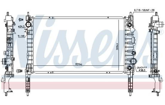 Radiator, engine cooling 606053 Nissens, Image 5