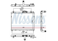 Radiator, engine cooling 606055 Nissens