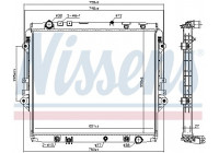 Radiator, engine cooling 606068 Nissens