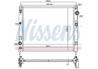 Radiator, engine cooling 606119 Nissens