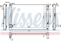 Radiator, engine cooling 606162 Nissens