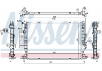 Radiator, engine cooling 606215 Nissens