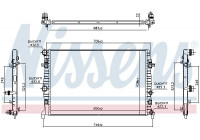 Radiator, engine cooling 606218 Nissens