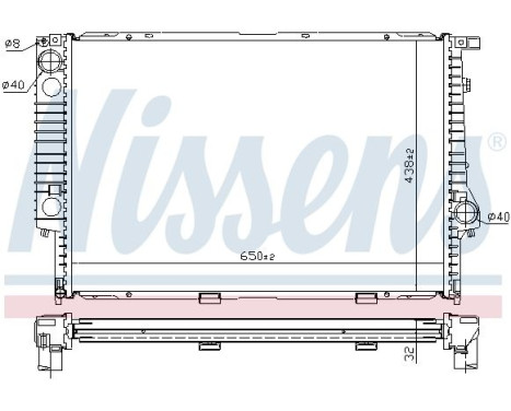 Radiator, engine cooling 60622A Nissens, Image 6