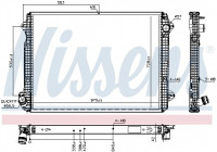 Radiator, engine cooling 606320 Nissens