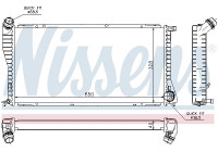 Radiator, engine cooling 60634A Nissens