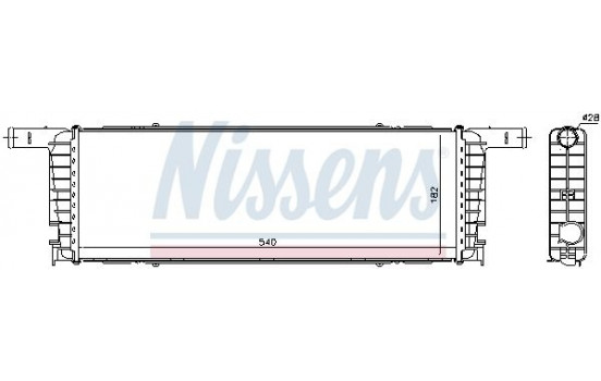 Radiator, engine cooling 606434 Nissens