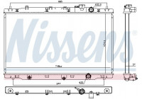 Radiator, engine cooling 606443 Nissens