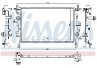 Radiator, engine cooling 606445 Nissens