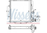 Radiator, engine cooling 606448 Nissens