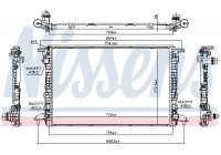 Radiator, engine cooling 606462 Nissens