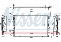 Radiator, engine cooling 606463 Nissens