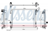 Radiator, engine cooling 606472 Nissens