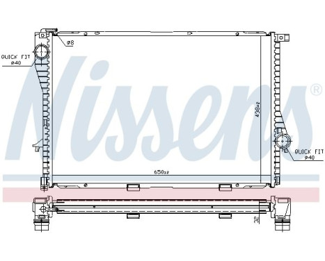 Radiator, engine cooling 60648 Nissens, Image 5