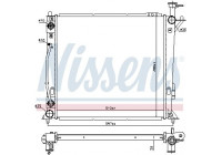 Radiator, engine cooling 606482 Nissens