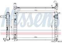 Radiator, engine cooling 606542 Nissens