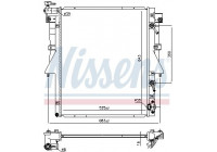 Radiator, engine cooling 606548 Nissens