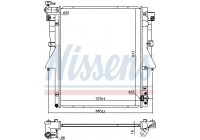 Radiator, engine cooling 606549 Nissens