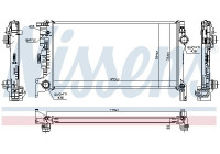 Radiator, engine cooling 606564 Nissens