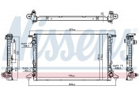 Radiator, engine cooling 606578 Nissens