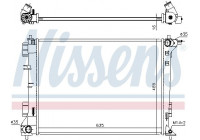 Radiator, engine cooling 606603 Nissens
