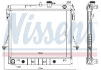 Radiator, engine cooling 606649 Nissens