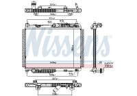 Radiator, engine cooling 606661 Nissens