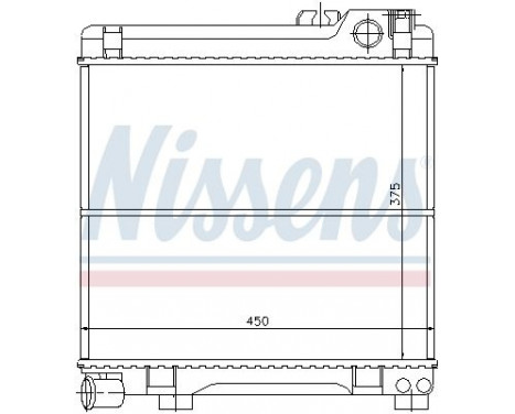 Radiator, engine cooling 60667 Nissens