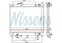Radiator, engine cooling 606692 Nissens