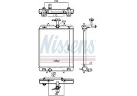Radiator, engine cooling 606697 Nissens