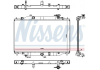 Radiator, engine cooling 606698 Nissens