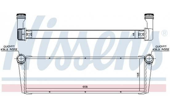 Radiator, engine cooling 606703 Nissens