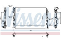 Radiator, engine cooling 606723 Nissens