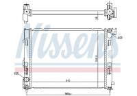 Radiator, engine cooling 606725 Nissens