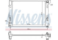 Radiator, engine cooling 606726 Nissens