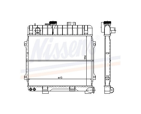 Radiator, engine cooling 60674 Nissens