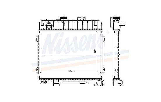 Radiator, engine cooling 60674 Nissens