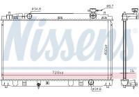 Radiator, engine cooling 606836 Nissens