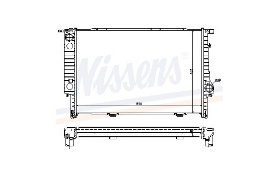Radiator, engine cooling 60693A Nissens