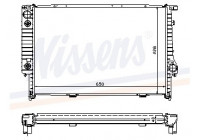 Radiator, engine cooling 60694A Nissens