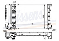 Radiator, engine cooling 60703A Nissens