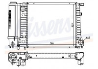 Radiator, engine cooling 60729A Nissens