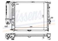 Radiator, engine cooling 60743A Nissens