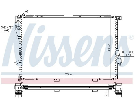 Radiator, engine cooling 60754A Nissens, Image 6
