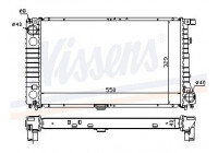 Radiator, engine cooling 60757A Nissens