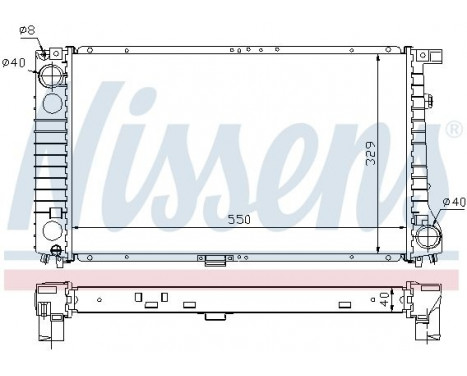 Radiator, engine cooling 60757A Nissens, Image 2