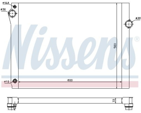 Radiator, engine cooling 60768 Nissens, Image 2
